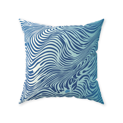 Blue Zebra Throw Pillows