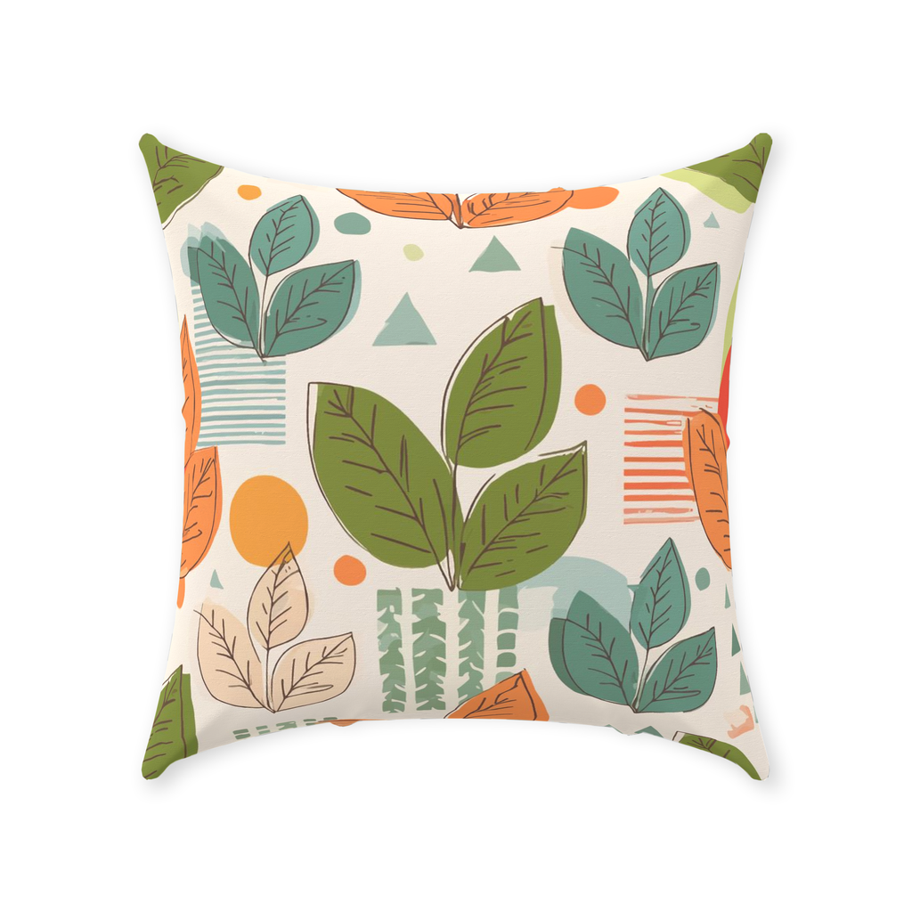 Leaves Throw Pillows