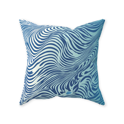 Blue Zebra Throw Pillows