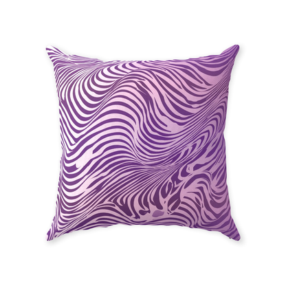 Purple Zebra Throw Pillows