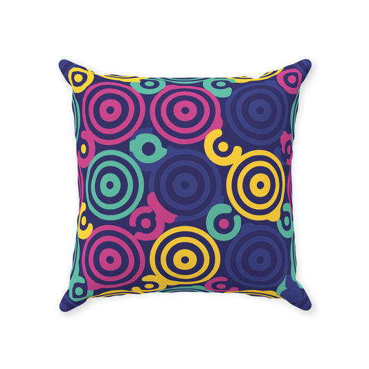 80 Circles Throw Pillows