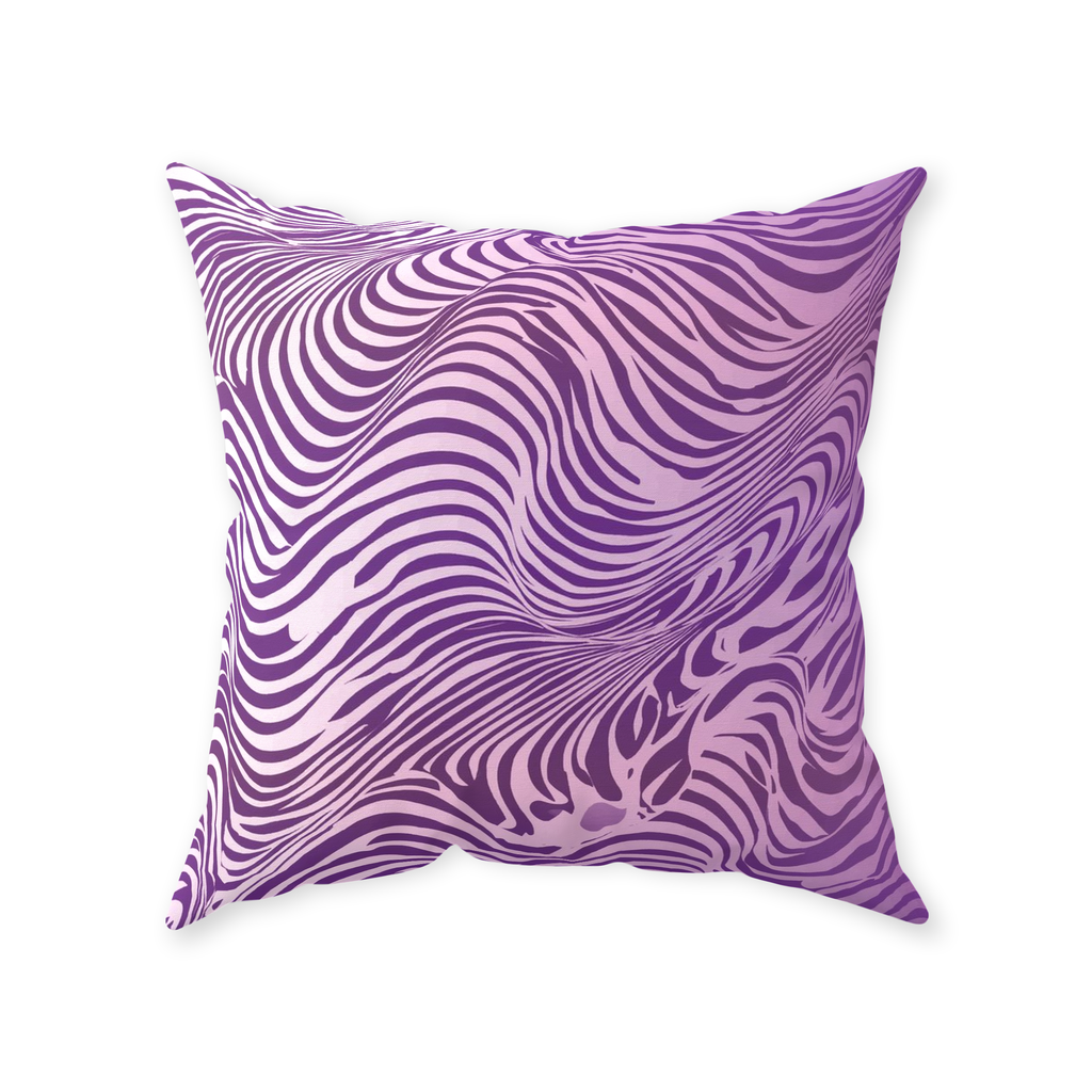 Purple Zebra Throw Pillows