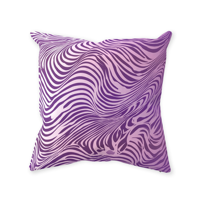 Purple Zebra Throw Pillows