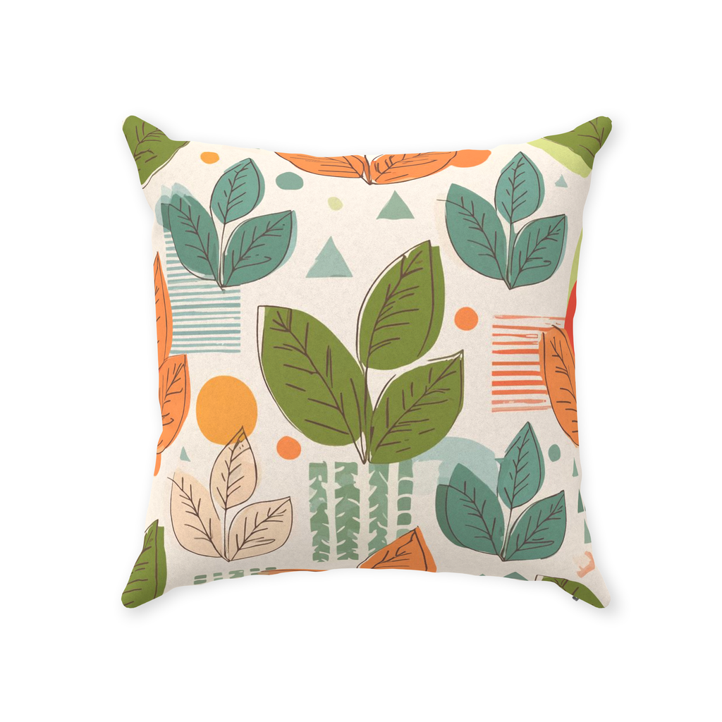 Leaves Throw Pillows