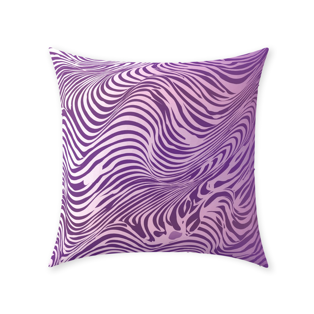 Purple Zebra Throw Pillows
