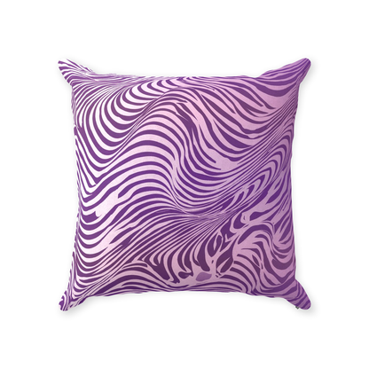 Purple Zebra Throw Pillows