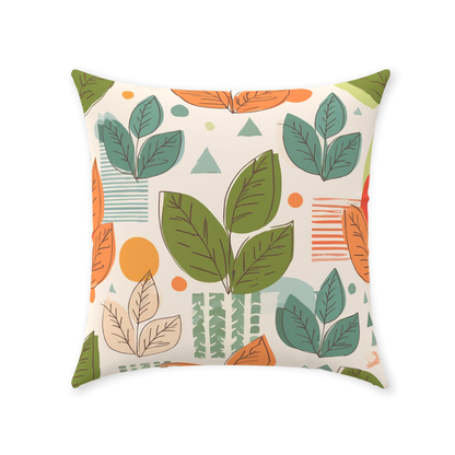 Leaves Throw Pillows