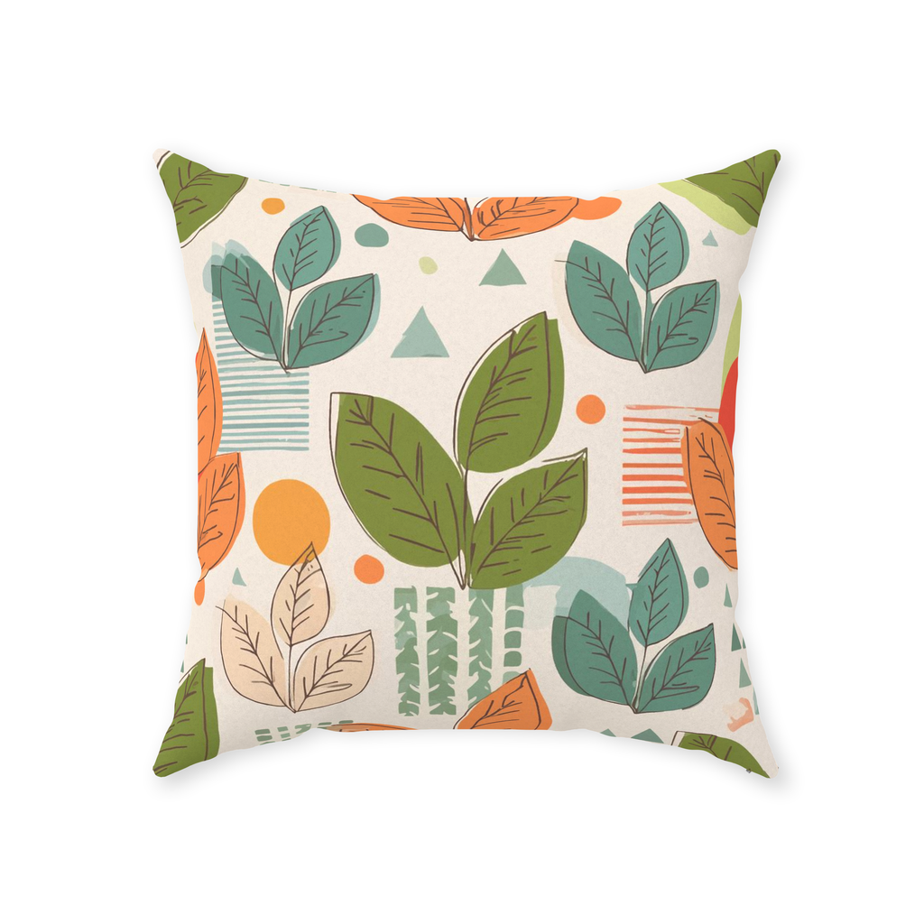 Leaves Throw Pillows