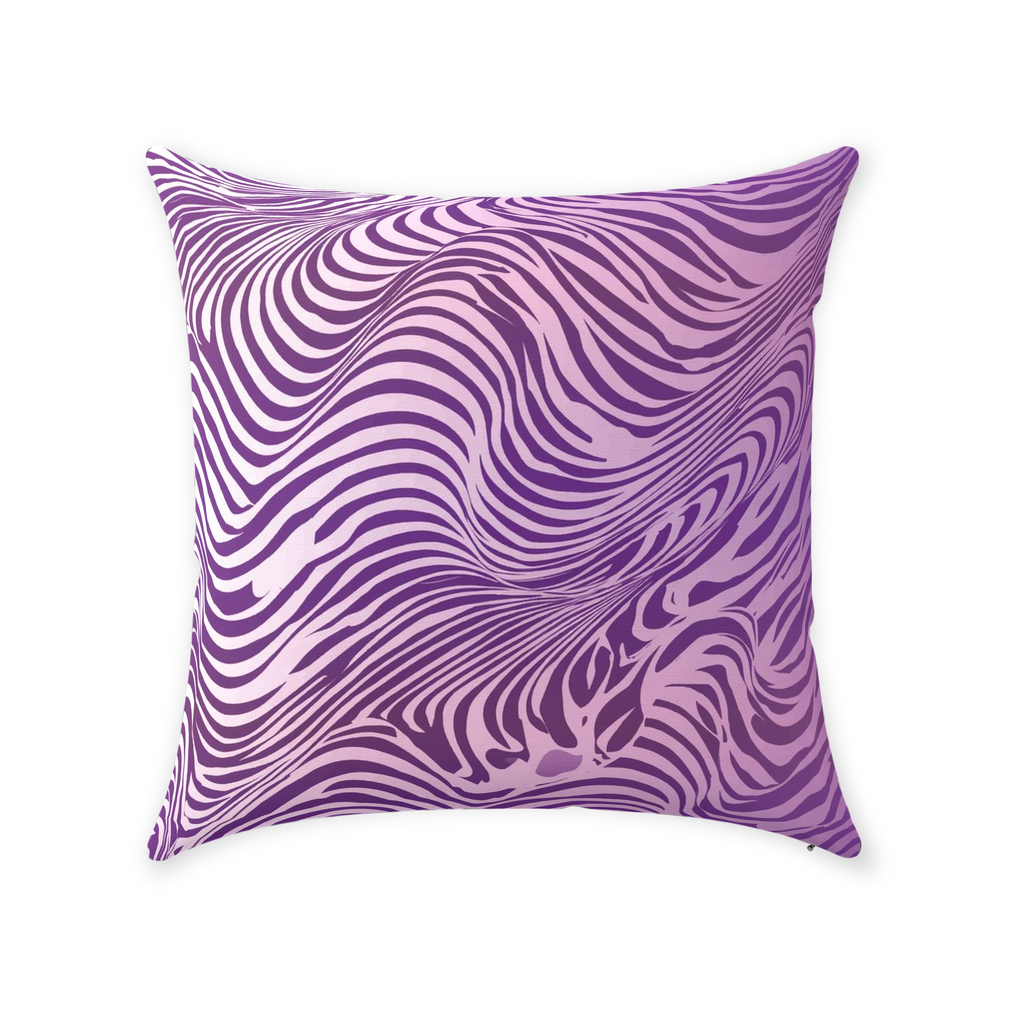 Purple Zebra Throw Pillows