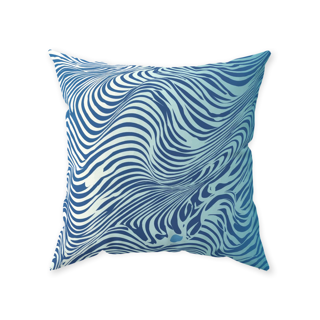 Blue Zebra Throw Pillows