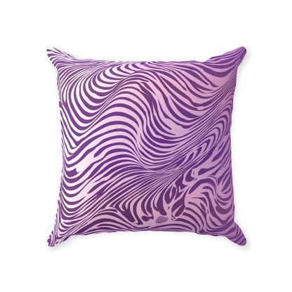 Purple Zebra Throw Pillows