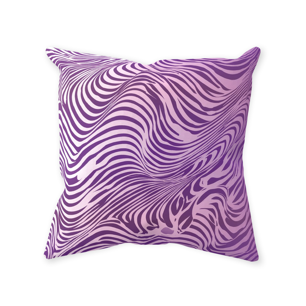 Purple Zebra Throw Pillows