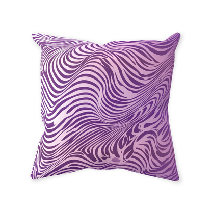 Purple Zebra Throw Pillows
