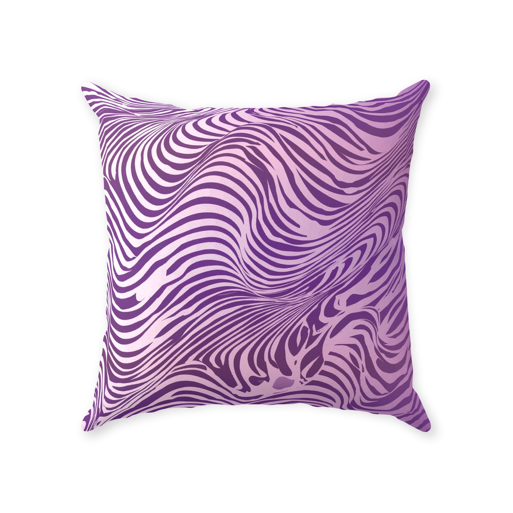 Purple Zebra Throw Pillows