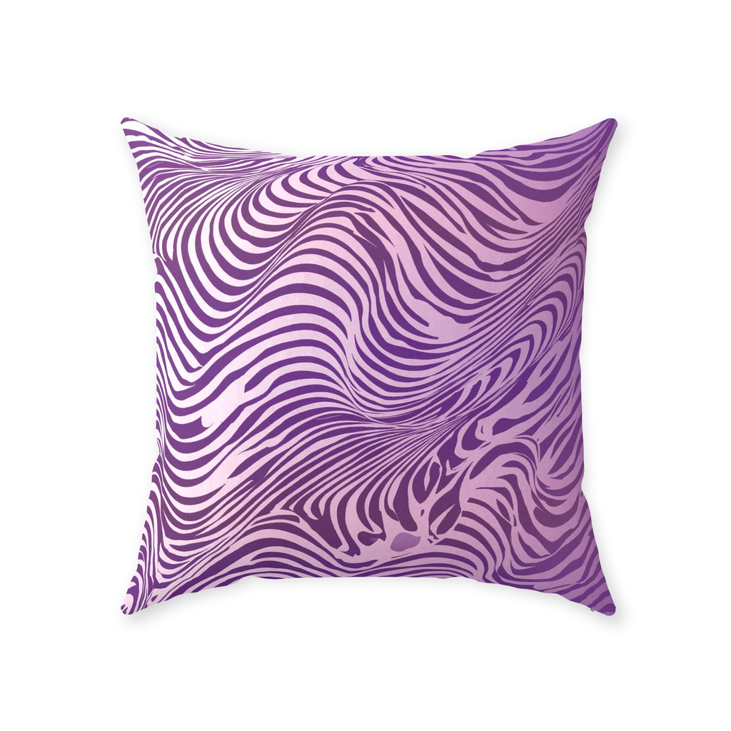 Purple Zebra Throw Pillows