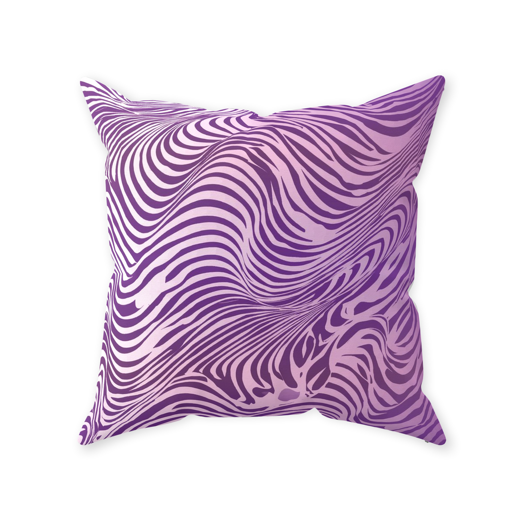 Purple Zebra Throw Pillows