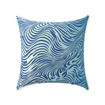 Blue Zebra Throw Pillows