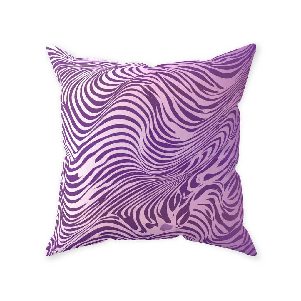 Purple Zebra Throw Pillows