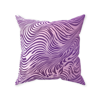 Purple Zebra Throw Pillows