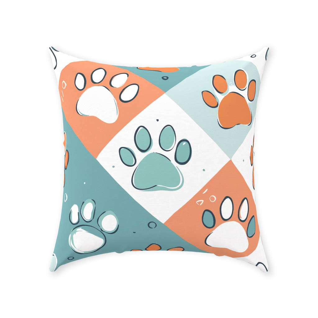 Paws Throw Pillows